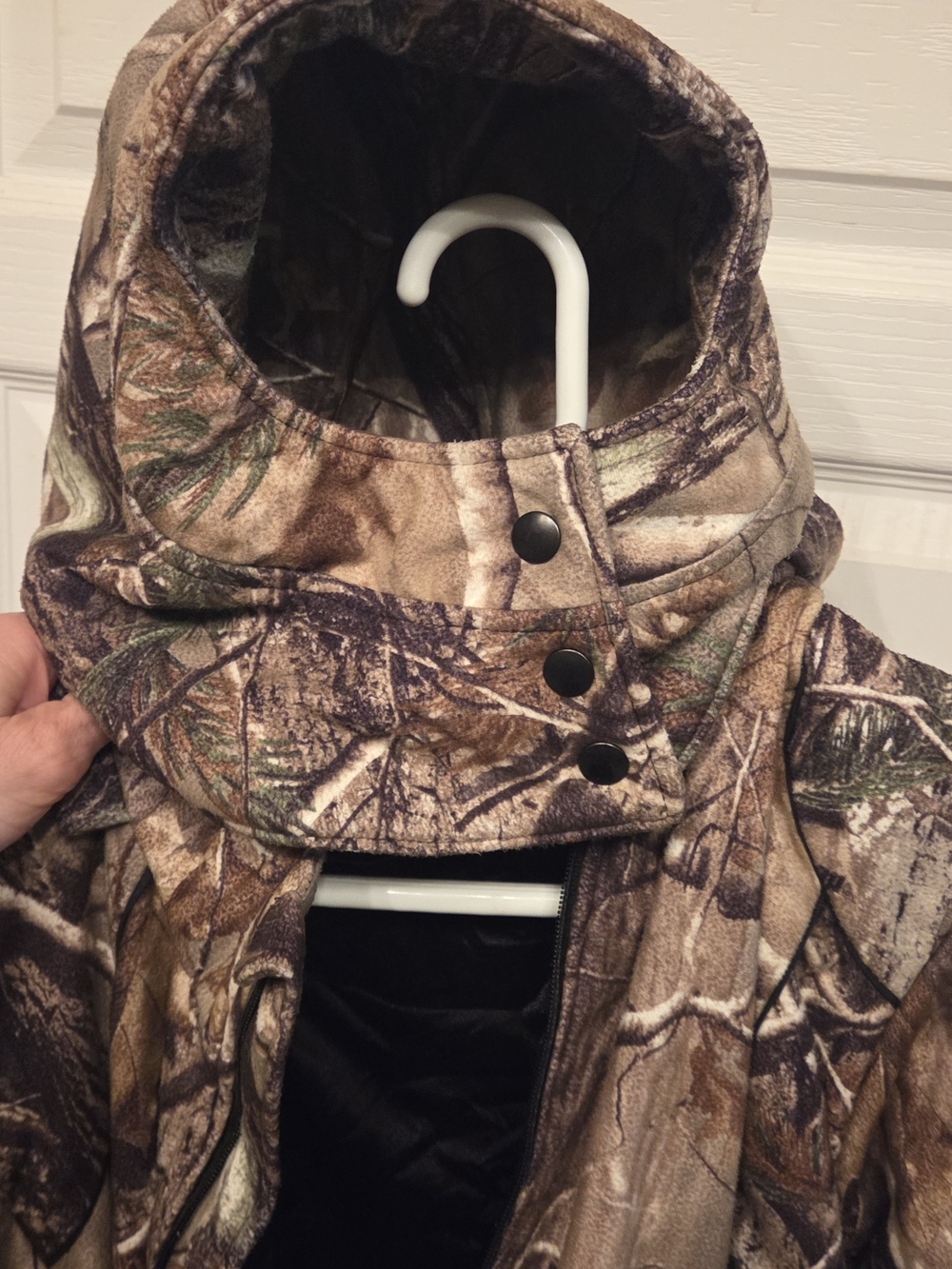 Prois Woman's Camo Hooded Jacket - Brown Realtree-Style Print